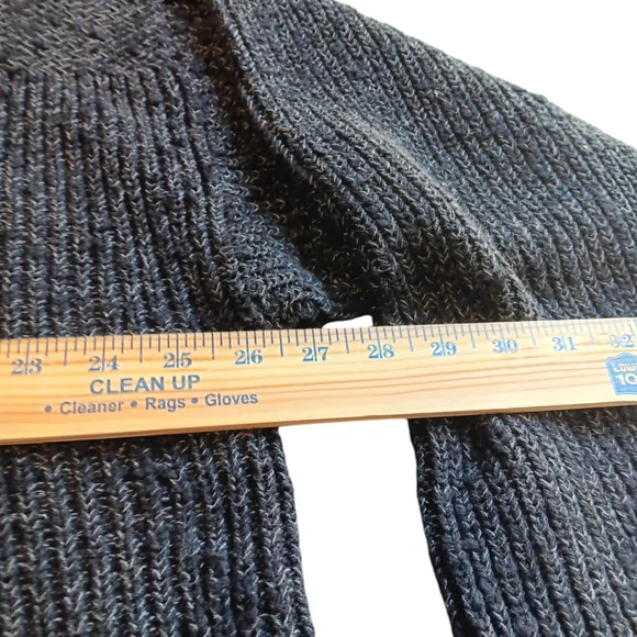 EDDIE BAUER MEN'S SIZE LARGE GRAY 100% COTTON SWEATER - Picture 3 of 4